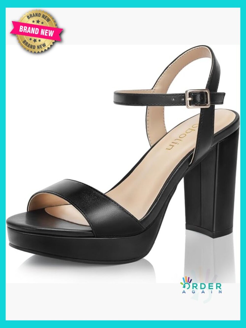Wide Width Block Chunky Platform High Heel Sandals Open Toe Ankle Strap Dress